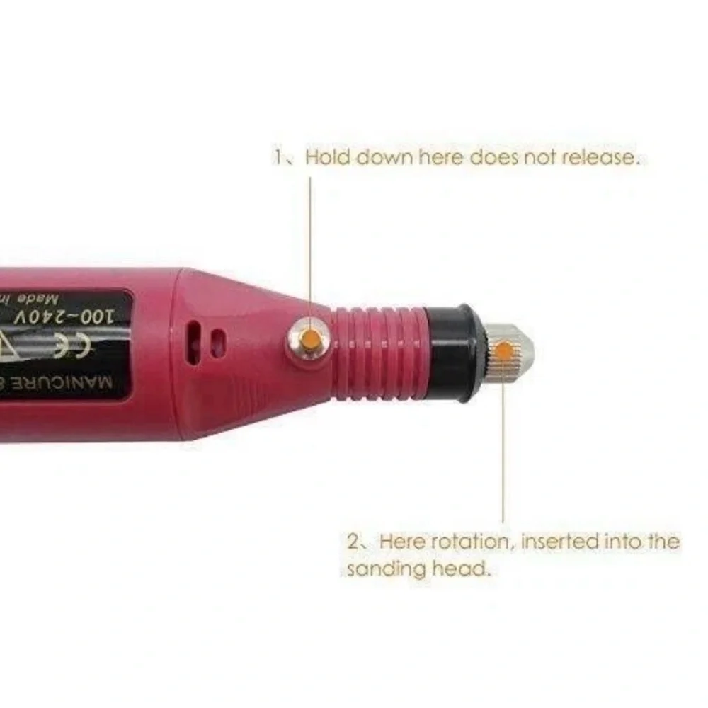 Dremel Nail Polish for File Gel Acrylic Grinder Buffer Tool Finger Drill Kit NEW - Picture 8 of 11